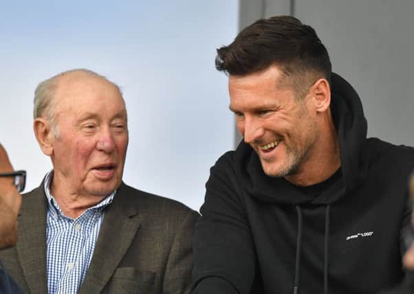 PNE owner Trevor Hemmings and David Nugent