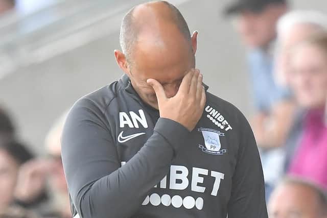North End manager Alex Neil after his side miss a second penalty