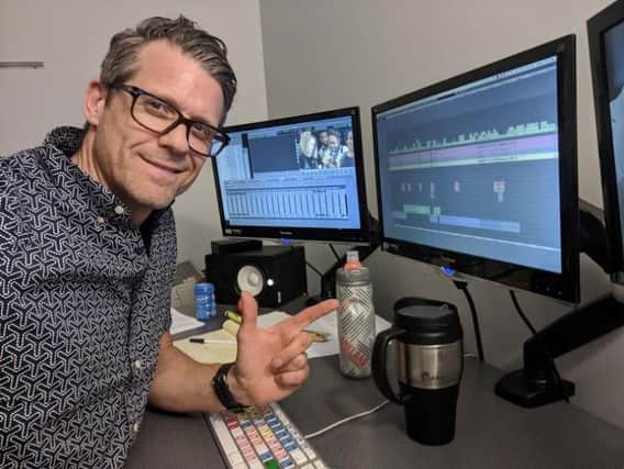 James Ralph in his editing studio in LA
Photo by Justin Saculles