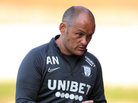 Preston manager Alex Neil during Tuesday night's win at Chorley