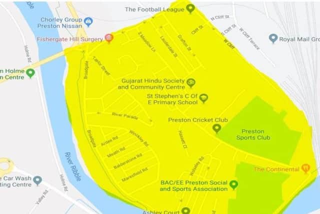 Police have highlighted the area of Preston that they will focus resources on.