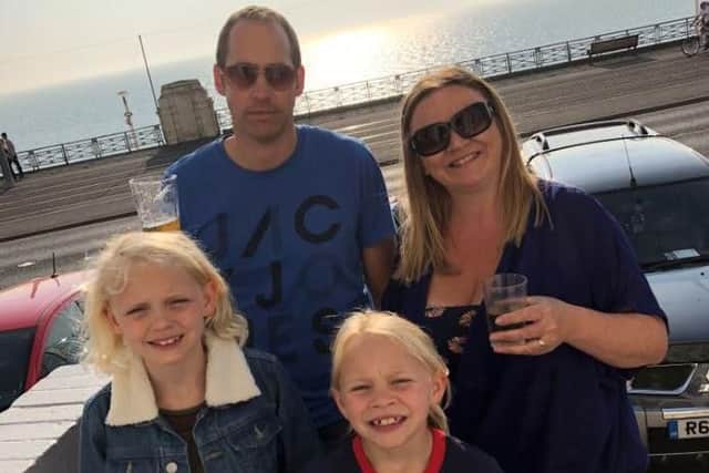 Rob Cronin with wife Amanda Halliday and their two daughters will travel to France on Tuesday, March 23 to complete a gruelling charity bike ride to support their friend David Fairhurst