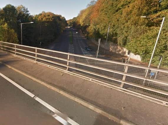 A 26-year-old woman has been arrested on suspicion of causing a public nuisance after she fell off the A59 flyover in Penwortham this morning (July 19)