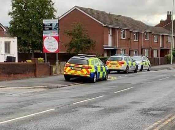 Police have taped off Steeley Lane in Chorley this morning (July 22) as police continue to investigate an ongoing incident