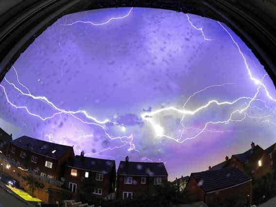 A time lapse of the lightning storm over Buckshaw Village last night/this morning Pic: Iain Lynn