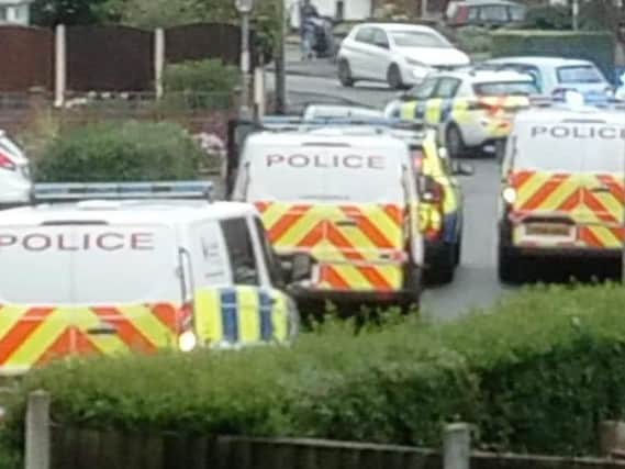 Six police vehicles descended on Withy Grove Crescent in Bamber Bridge on Tuesday, July 30 after a gang of men wielding baseballs smashed the windows of a home