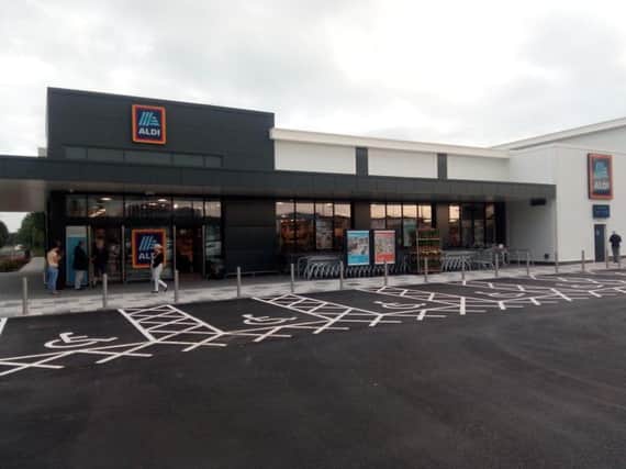 The new Aldi at Fulwood Central retail park, off Eastway, officially opened this morning at 8am (August 1)