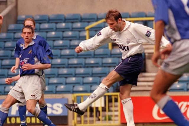 Preston midfielder Julain Daby scores against Millwall