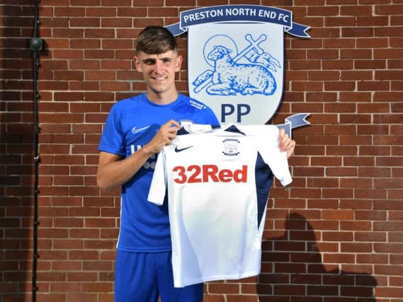 Preston North End's new signing Tom Bayliss