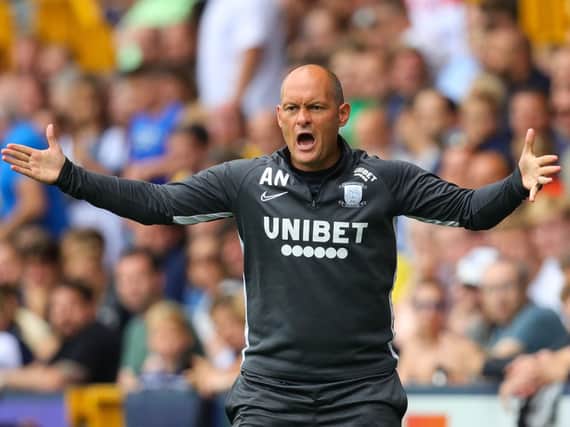Preston manager Alex Neil at The Den