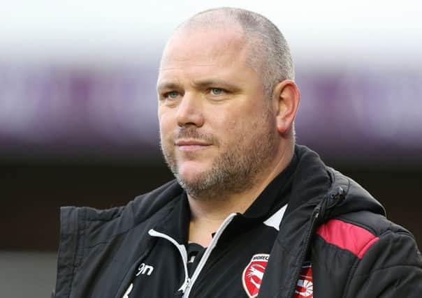 Morecambe boss Jim Bentley Picture: Getty Images