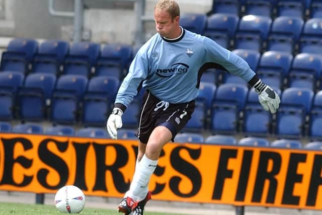 Jonathan Gould during his goalkeeping days at Preston North End