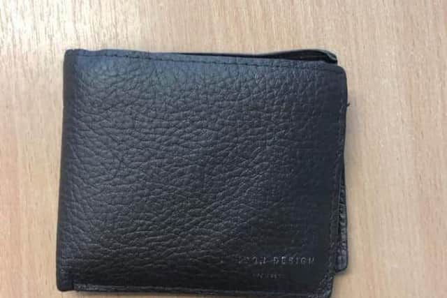 Police said the wallet was found on a bus in Chorley.
