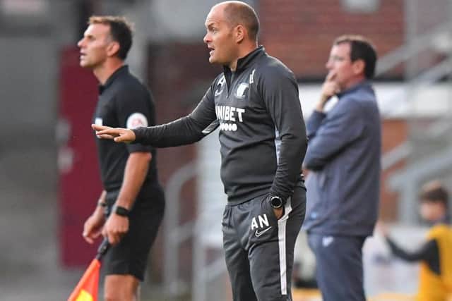Preston manager Alex Neil on the touchline at Valley Parade