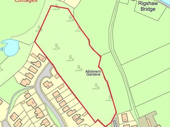 The land in Adlington earmarked for 25 new homes