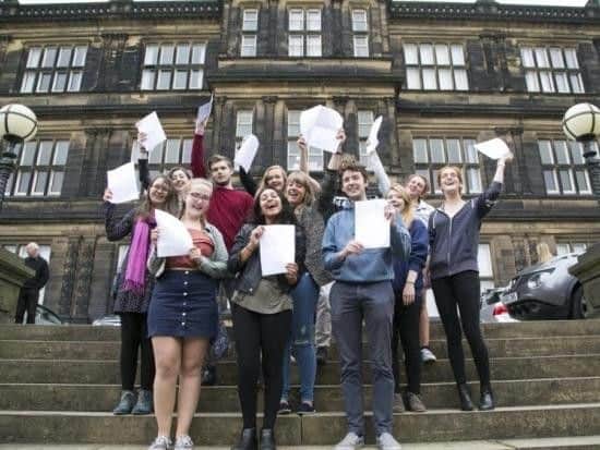 Students are collecting their A-level results today