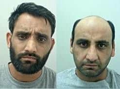 Sadaqat Ali (left), 36, Blackburn, has been convicted of murder and attempted murder, and Rafaqat Ali (right), 38, Blackburn, has been convicted of murder and section 18 wounding