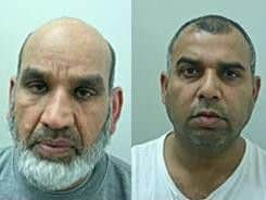 Fazal Ilahi (left), 62, from Blackburn, has been convicted of murder and section 18 wounding, and Syed Akbar (right), 44, has been convicted of murder and section 18 wounding.