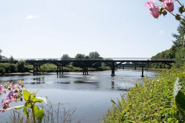 The historic Tram Road Bridge