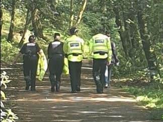 Officers have been handing out leaflets and speaking to members of the public in the area around The Coppice