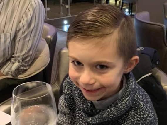 Family handout of missing six-year-old Lucas Dobson who slipped into the River Stour in Sandwich, Kent