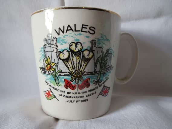 This mug commemorates Charles investiture as Prince of Wales
