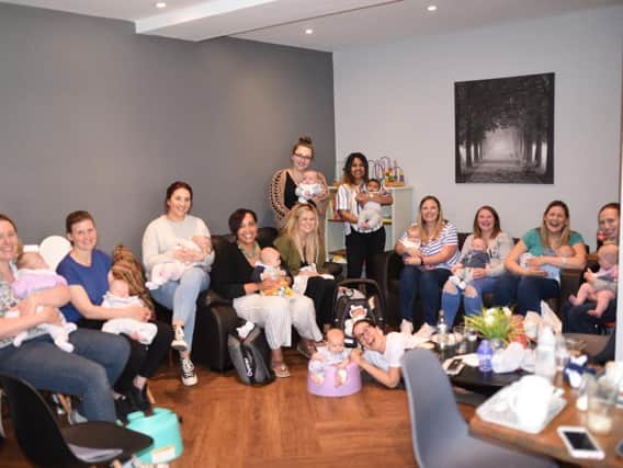 A Mums United Movement coffee meet-up in full swing.