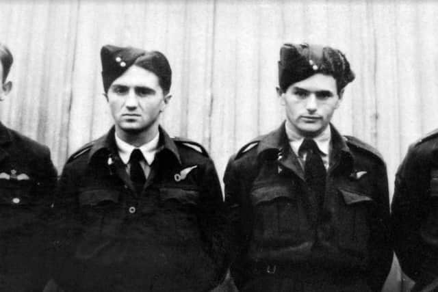 William Cross, far right. Pictured with his crewmates all killed in an aeroplace crash in 1944