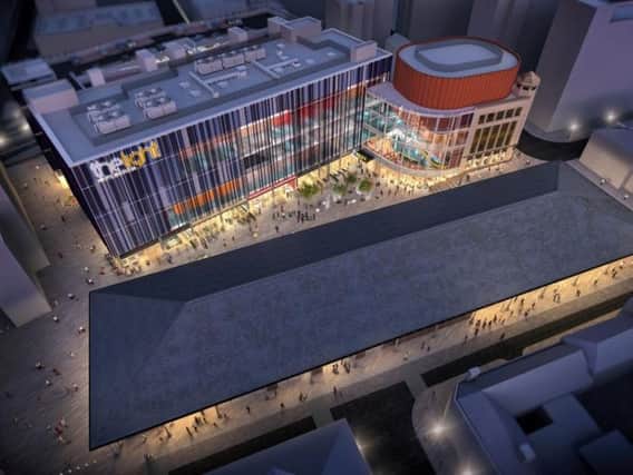 Computer generated image of what the new Preston Market and cinema complex could look like