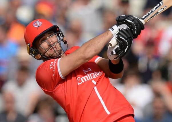 Liam Livingstone's 58 off 36 balls was the highlight of Lancashire's 151 for nine (photo: Getty Images)