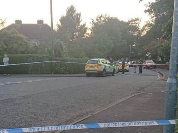 The scene of the shooting in Ribbleton yesterday
