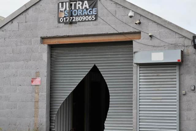 A number of units, including a storage facility, have been raided by police in Talbot Road Industrial Estate, Leyland