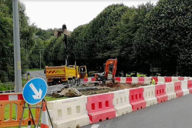 Work at the junction of Leyland Road and Liverpool Road