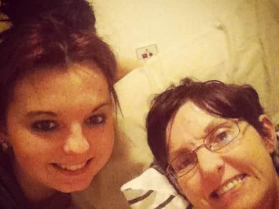 Katie Johnstone with her mum Emma Wilton