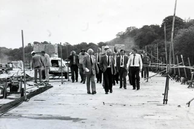 County councillors take a close look at the new Ribble Bridge