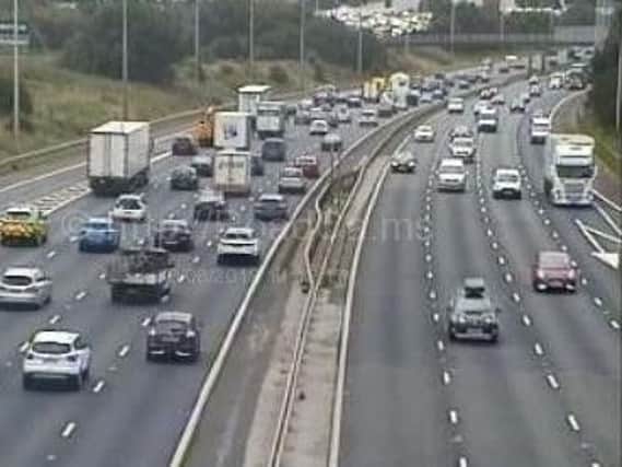 There is heavy traffic on the M61 and M6 after a crash near Clayton Brook this afternoon (August 30)