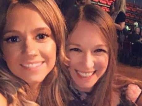 Alexandra Hodson pictured with sister Nicola Hodson