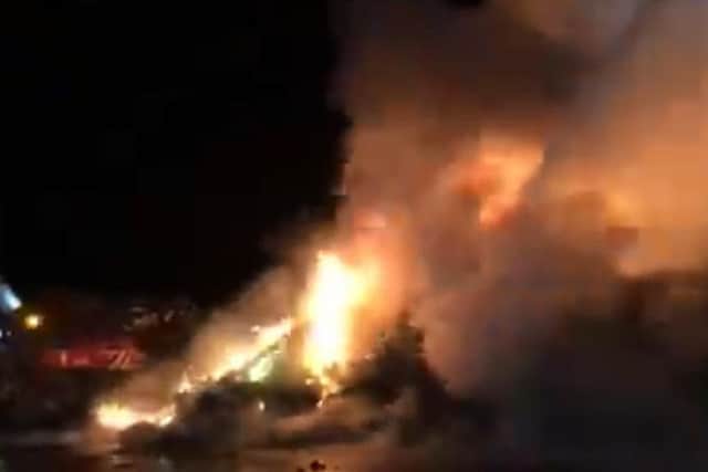 Fire takes hold at recycling plant in Preston overnight