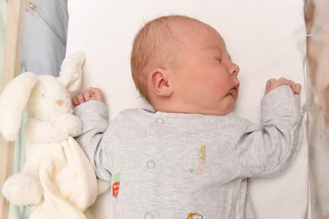 Baby Lord born on August 18 at 10.24am weighing 9lb 12.5oz to Kirsty Lord and Tom Lord from Chorley