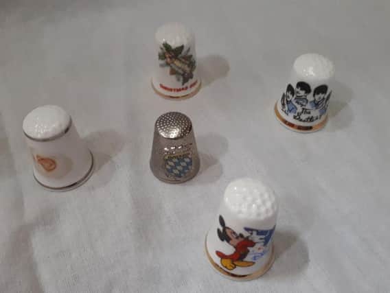 These charming thimbles are individually priced between three and five pounds