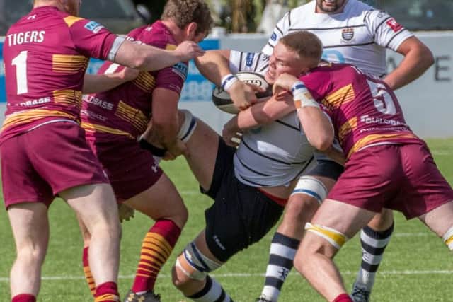 Match action from Preston Grasshoppers game against Sedgley Park Tigers

Photo: Mike Craig