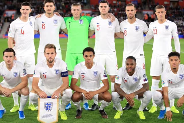 The England team which started against Kosovo
