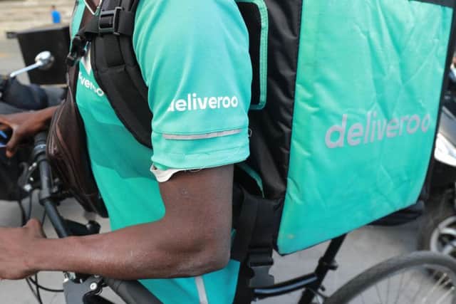 An ad for food service Deliveroo has been banned