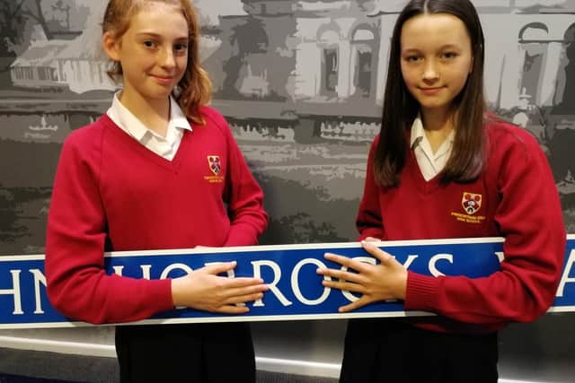 Grace Shields and Laura Gillett picked the name - and revealed it to councillors