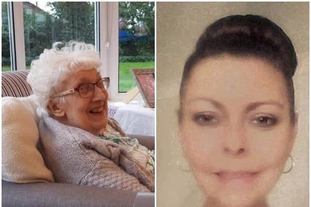Pictured left; Olive Davies, a gran of six and a great-grandma who passed away in March. Pictured right; Martina Adams.