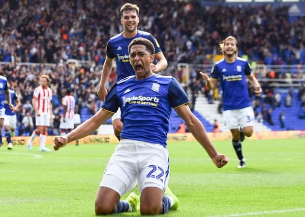 Teen sensation Jude Bellingham after scoring at Stoke City (Getty Images)