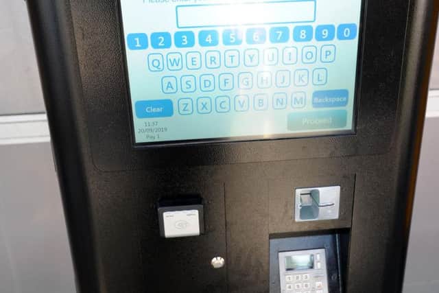 The new machines do not accept cash, but shoppers can now pay via contactless