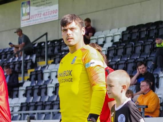 Lloyd Rigby's own goal saw Brig lose at Grantham
Photo: Ruth Hornby