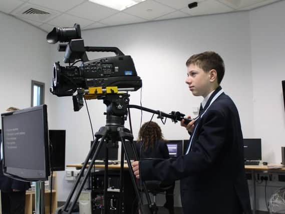 Students at Fulwood Academy can use the TV equipment as part of their  enrichment learning.