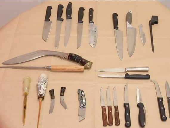 Nearly 150 knives have been taken off the streets in Lancashire as part of a national week of action aimed at tackling knife crime